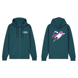 Hoodie Zippé Unisexe Pingouin Cascadeur – Vieilles Charrues 2026