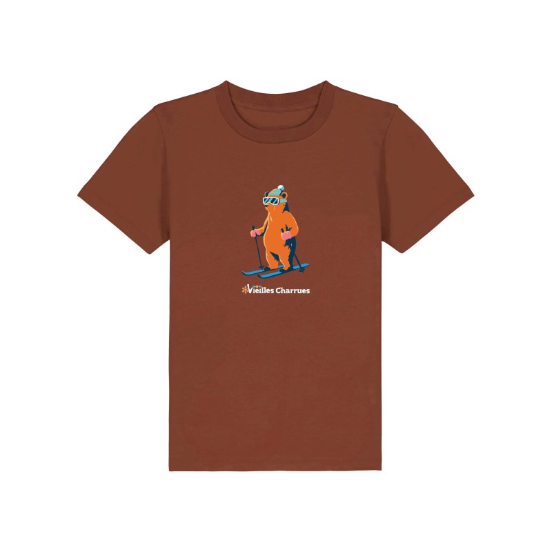 T-Shirt Enfant Ours Skieur – Vieilles Charrues 2026