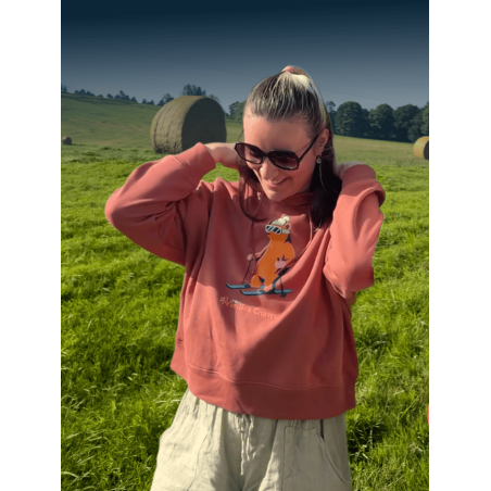 Hoodie Crop femme Ours Skieur – Vieilles Charrues 2026