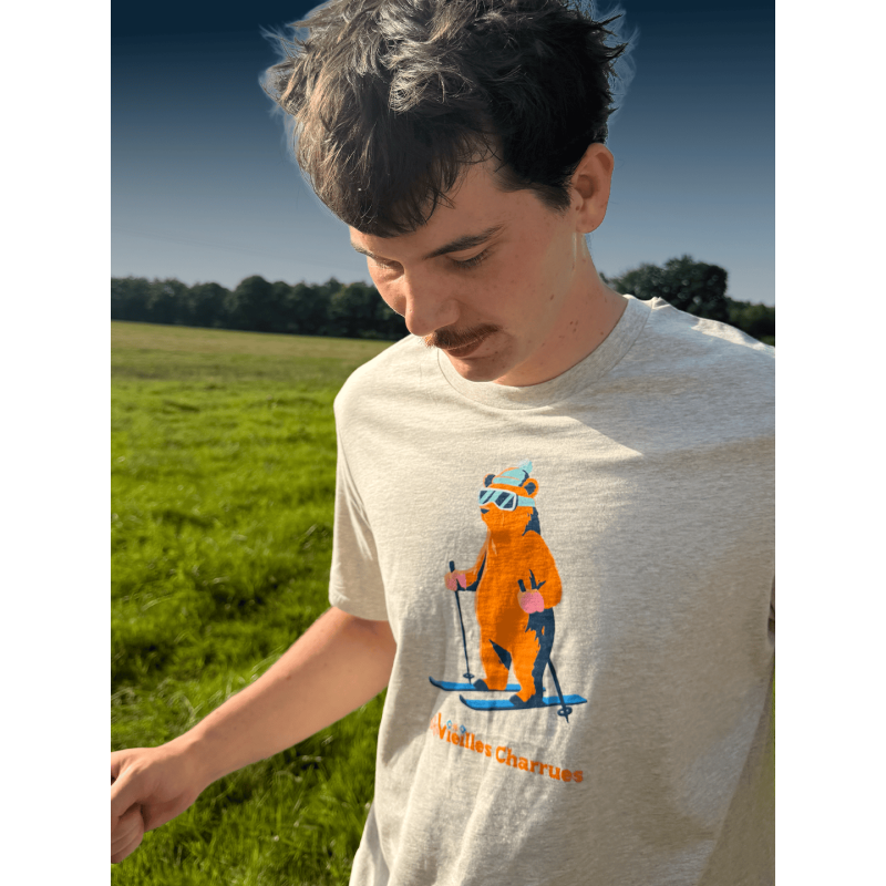 T-Shirt Unisexe Ours Skieur – Vieilles Charrues 2026