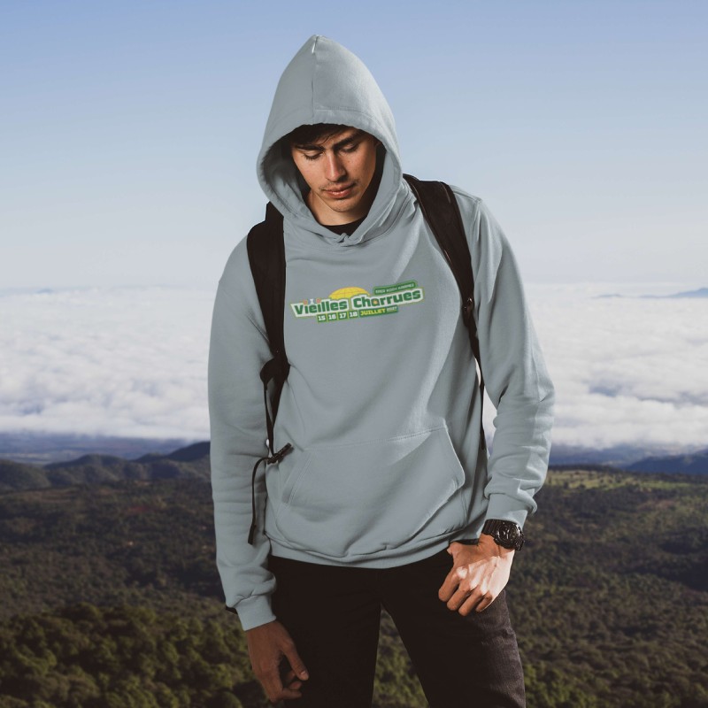Hoodie unisexe 2027 - Pebble Blue